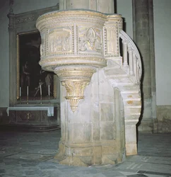 Prekestol, 1400-tallet (marmor og forgylt)